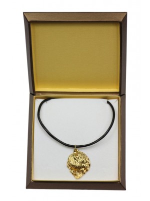 Polish Lowland Sheepdog - necklace (gold plating) - 2532 - 27700