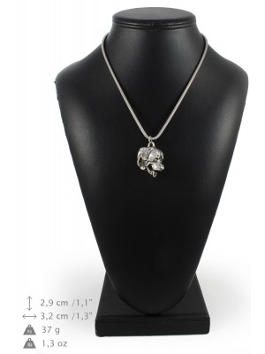 Rottweiler - necklace (silver cord) - 3243 - 33379