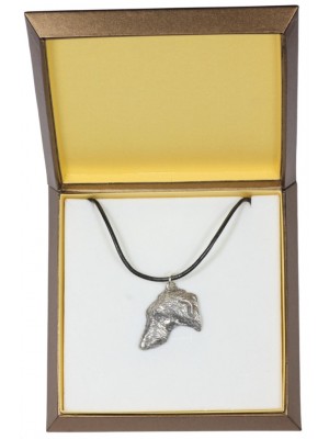Scottish Deerhound - necklace (silver plate) - 2972 - 31115