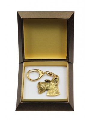 Scottish Terrier - keyring (gold plating) - 2855 - 30516