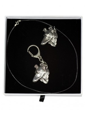 Smooth Collie - keyring (silver plate) - 2004 - 16015