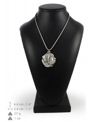Spanish Mastiff - necklace (silver cord) - 3206 - 33228