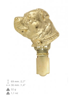 Staffordshire Bull Terrier - clip (gold plating) - 1021 - 26636
