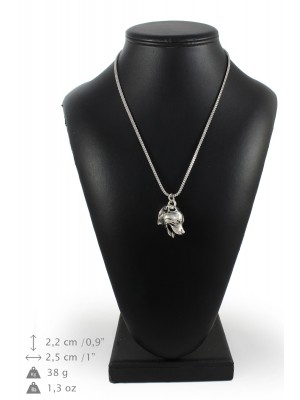 Staffordshire Bull Terrier - necklace (silver chain) - 3314 - 34437