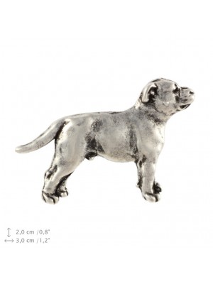 Staffordshire Bull Terrier - pin (silver plate) - 2229 - 22308