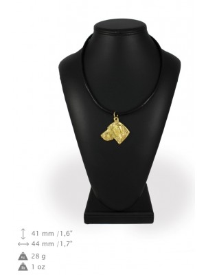 Weimaraner - necklace (gold plating) - 1006 - 31367