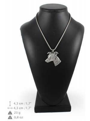 Whippet - necklace (silver chain) - 3289 - 34287
