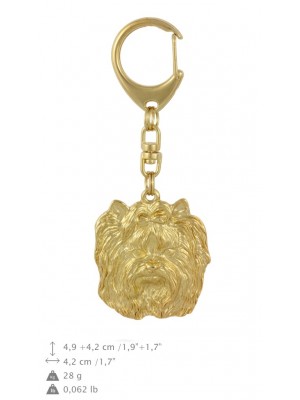 Yorkshire Terrier - keyring (gold plating) - 798 - 29975