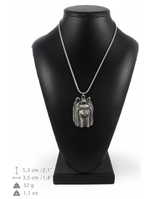 Yorkshire Terrier - necklace (silver chain) - 3368 - 34625