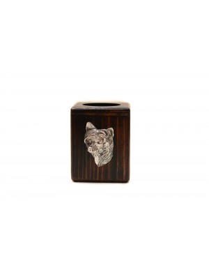 Chinese Crested - candlestick (wood) - 3926