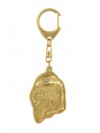 Afghan Hound - keyring (gold plating) - 2864 - 30338