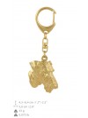 Airedale Terrier - keyring (gold plating) - 2885 - 30440