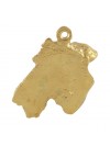 Airedale Terrier - keyring (gold plating) - 2885 - 30442