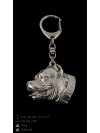 American Pit Bull Terrier - keyring (silver plate) - 2777 - 29601