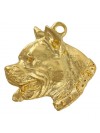 American Staffordshire Terrier - keyring (gold plating) - 796 - 25046