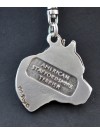 American Staffordshire Terrier - keyring (silver plate) - 1788 - 11781