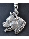 American Staffordshire Terrier - keyring (silver plate) - 2129 - 19409