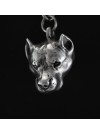 American Staffordshire Terrier - necklace (silver chain) - 3274 - 33510