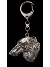 Barzoï Russian Wolfhound - keyring (silver plate) - 2738 - 29312