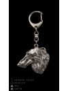 Barzoï Russian Wolfhound - keyring (silver plate) - 2738 - 29315