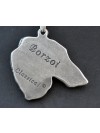 Barzoï Russian Wolfhound - necklace (silver chain) - 3288 - 33598