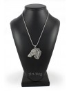 Barzoï Russian Wolfhound - necklace (silver chain) - 3288 - 34288