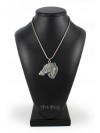 Barzoï Russian Wolfhound - necklace (silver cord) - 3166 - 33044