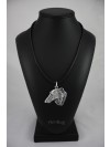 Barzoï Russian Wolfhound - necklace (silver plate) - 2923 - 30670
