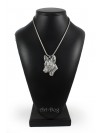 Basenji - necklace (silver cord) - 3230 - 33357