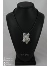 Basenji - necklace (silver plate) - 2982 - 30908