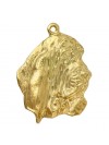 Basset Hound - keyring (gold plating) - 2368 - 25582