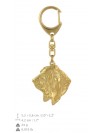 Basset Hound - keyring (gold plating) - 2847 - 30248