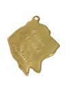 Basset Hound - keyring (gold plating) - 2847 - 30250