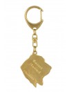 Basset Hound - keyring (gold plating) - 2847 - 30252