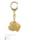 Basset Hound - keyring (gold plating) - 2867 - 30354