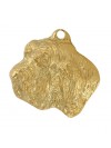 Basset Hound - keyring (gold plating) - 839 - 30046