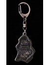 Basset Hound - keyring (silver plate) - 1519 - 9421