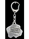 Basset Hound - keyring (silver plate) - 1799 - 11947