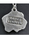 Basset Hound - keyring (silver plate) - 2766 - 29529
