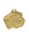 Basset Hound - necklace (gold plating) - 3047 - 31537