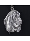 Basset Hound - necklace (silver chain) - 3364 - 34053