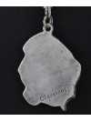 Basset Hound - necklace (silver chain) - 3364 - 34054