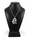 Basset Hound - necklace (silver cord) - 3256 - 33409