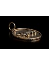 Basset Hound - necklace (silver plate) - 3392 - 34739