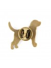 Beagle - pin (gold) - 1491 - 7431