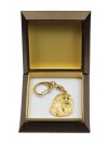 Bearded Collie - keyring (gold plating) - 2853 - 30514