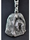 Bearded Collie - keyring (silver plate) - 1762 - 11367