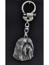 Bearded Collie - keyring (silver plate) - 34 - 220