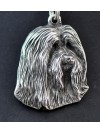 Bearded Collie - necklace (silver chain) - 3281 - 33553