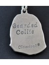 Bearded Collie - necklace (silver cord) - 3159 - 32508